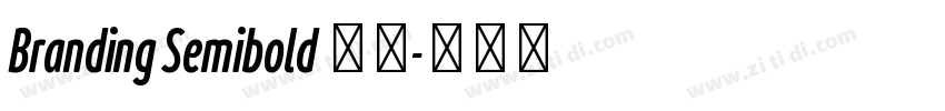 Branding Semibold 半粗字体转换